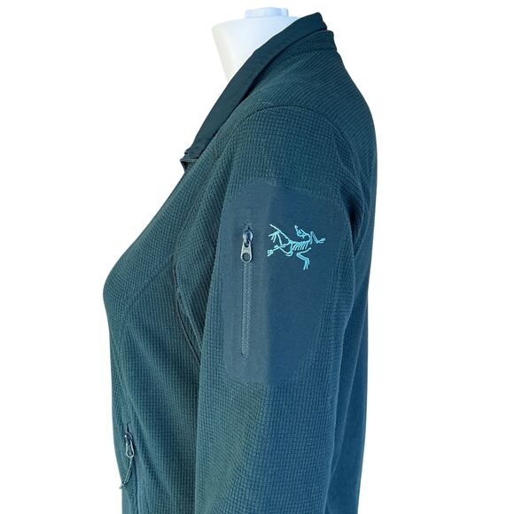 Arc'teryx Womens Delta LT Jacket Size S Aqua Waffle Knit Thermal Full Zip Sports - Picture 5 of 14